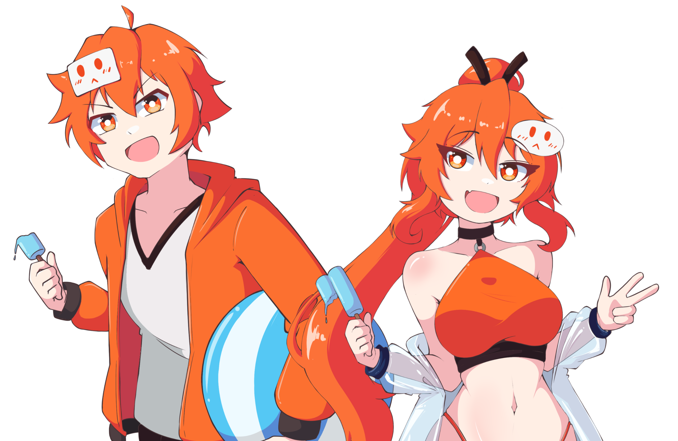 Natsuyasumi, Atsui, Umi!! oleh @haeruesu