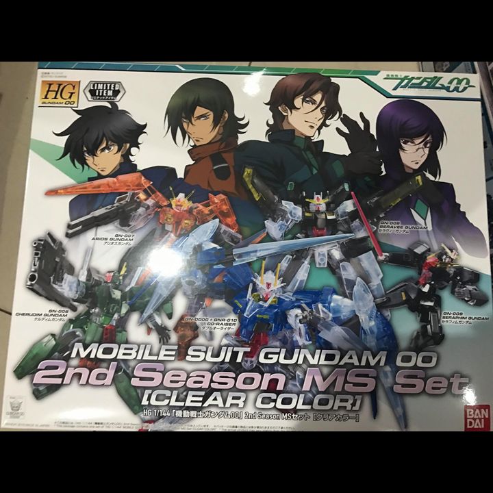 Mobile Suit Gundam 00 2nd Season MS Set (Gun00 Raiser, Cherubim Gundam, Arios Gundam, Seraphim Gundam, Seravee Gundam) [Clear Color]