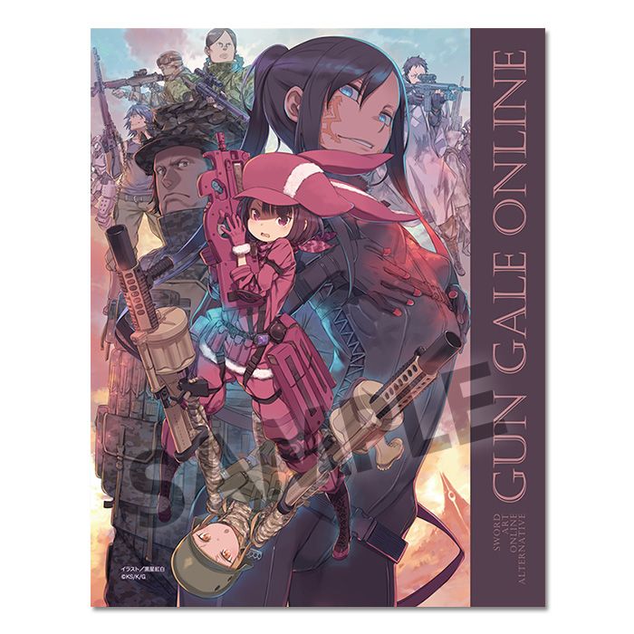 Sword Art Online Alternative Gun Gale Online Multi Cloth Teaser Visual (Size 28x22cm)