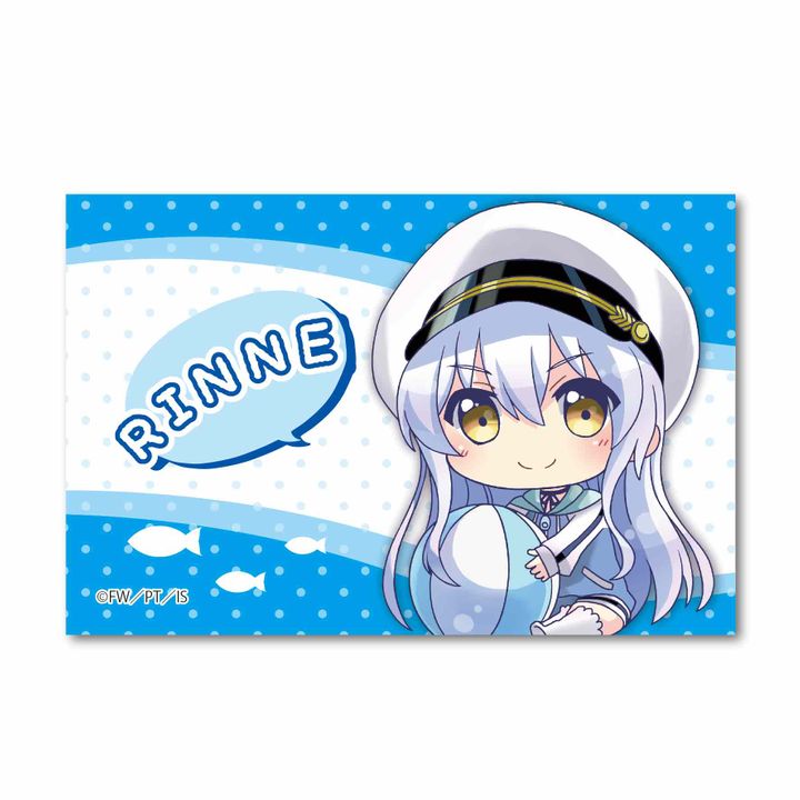 Island GyuGyutto Big Square Can Badge Ohara Rinne