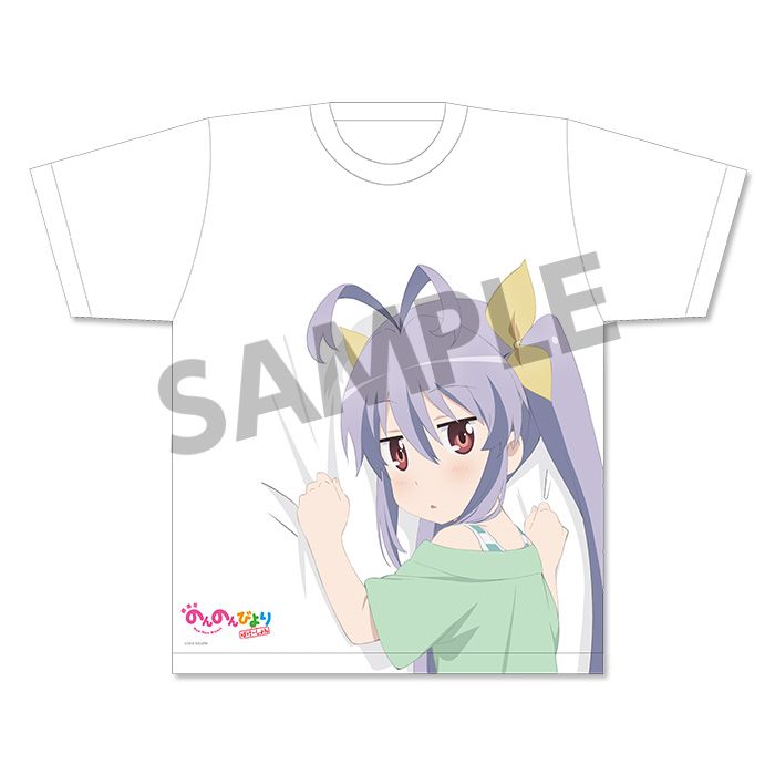 Non Non Biyori Movie: Vacation Dakitsukare T-shirt Miyauchi Renge