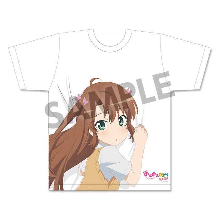 Non Non Biyori Movie: Vacation Dakitsukare T-shirt Koshigaya Komari