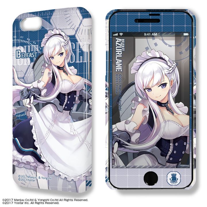 Dezajacket 'Azur Lane' iPhone7/8 Case & Protective Sheet Ver. 2 Design 01 Belfast