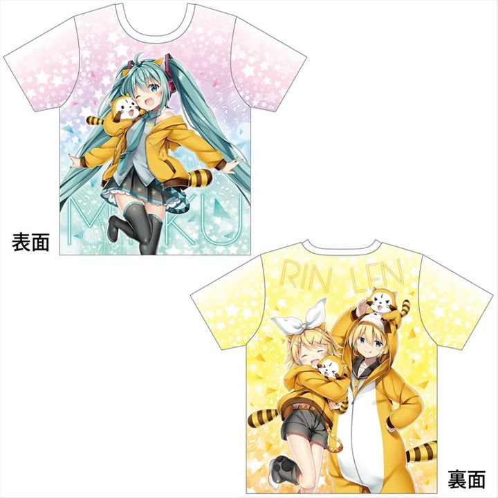 Hatsune Miku x Rascal the Raccoon 2018 Full Graphic T-shirt