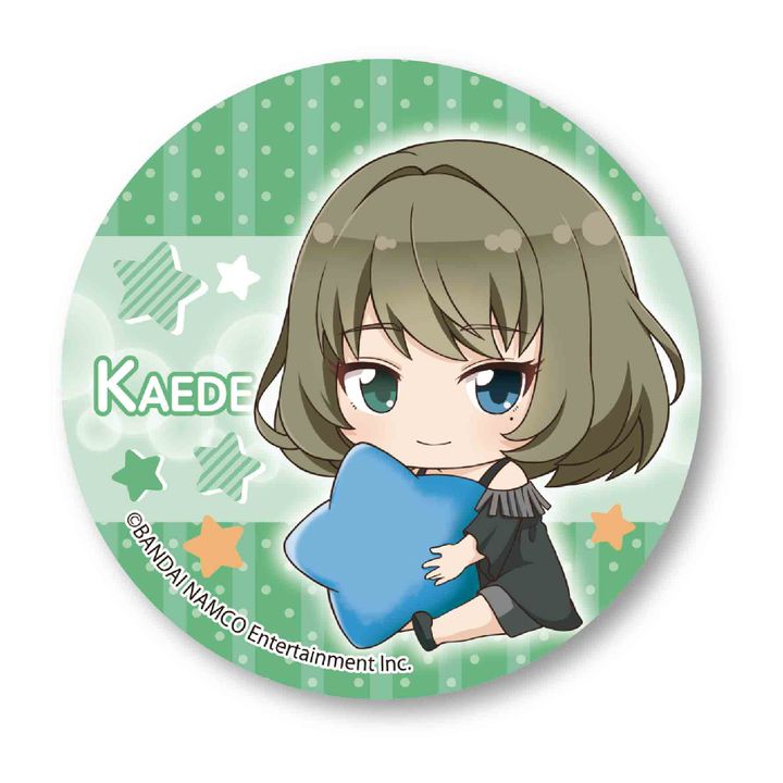 The Idolmaster Cinderella Girls GyuGyutto Can Badge Takagaki Kaede