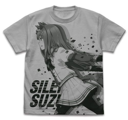 Uma Musume Pretty Derby Silence Suzuka T-shirt Light Gray