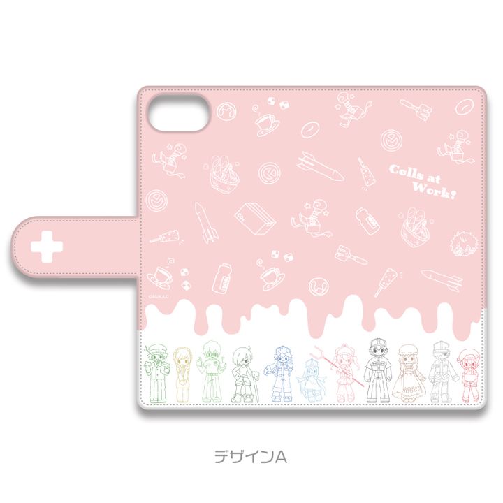 Cells at Work! Book Type Smartphone Case for iPhone
