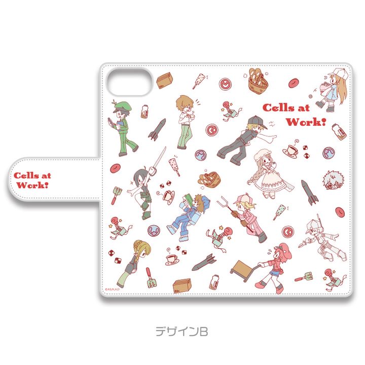 Cells at Work! Book Type Smartphone Case for iPhone