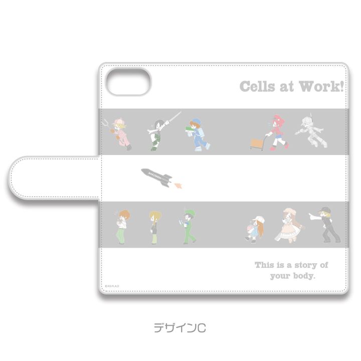 Cells at Work! Book Type Smartphone Case for iPhone