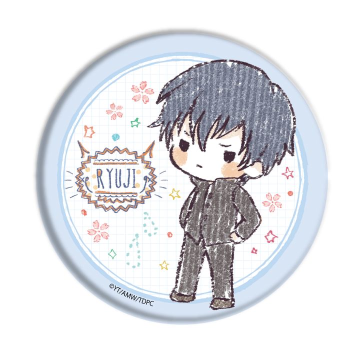 Can Badge Toradora! 01 Takasu Ryuji (Graff Art Design)