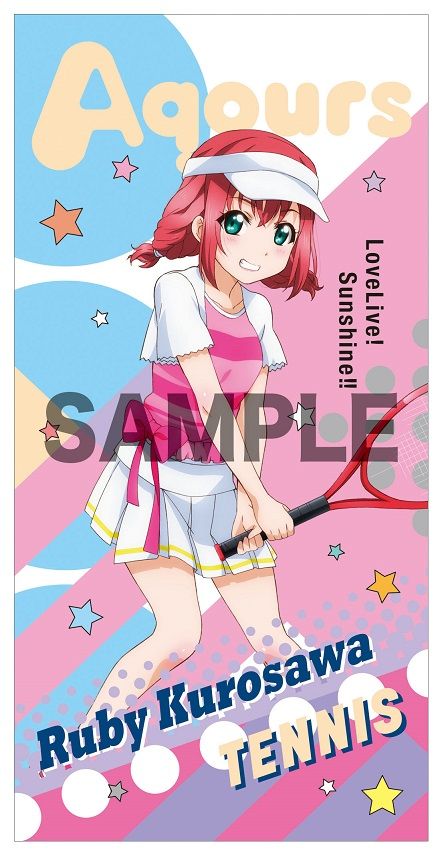 Love Live! Sunshine!! Aqours Sports Visual Bath Towel 9 Kurosawa Ruby