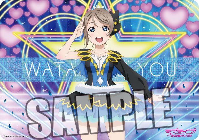 Rubber Mat Love Live! Sunshine!! Watanabe You WATER BLUE NEW WORLD Ver.