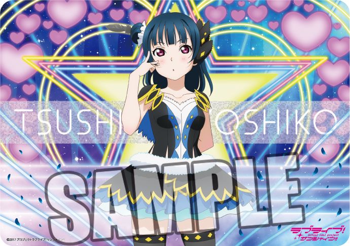 Rubber Mat Love Live! Sunshine!! Tsushima Yoshiko WATER BLUE NEW WORLD Ver.
