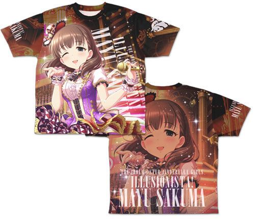 The Idolmaster Cinderella Girls Illusionista! Sakuma Mayu Double-sided Full Graphic T-shirt
