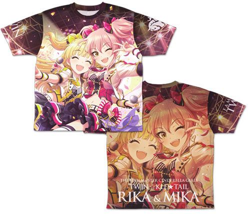 The Idolmaster Cinderella Girls Twin*kle*Tail Jougasaki Mika Double-sided Full Graphic T-shirt 