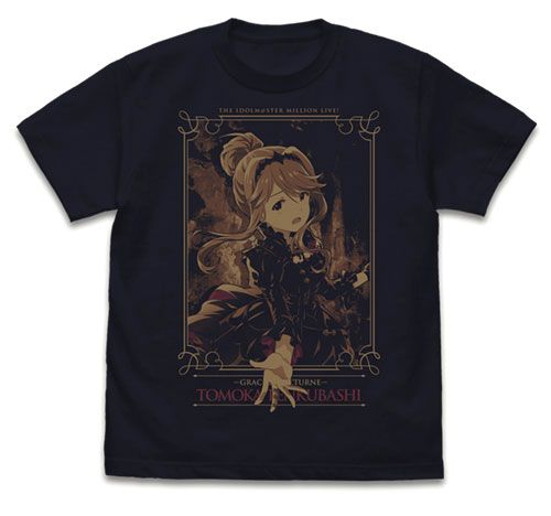 The Idolmaster Million Live! Yasou Reijou Tenkuubashi Tomoka T-shirt Dark Navy