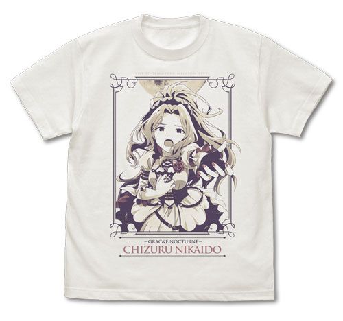 The Idolmaster Million Live! Yasou Reijou Nikaido Chizuru T-shirt Vanilla White