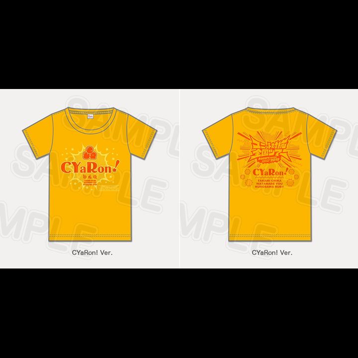 T-Shirt Aqours Club activity LIVE & FAN MEETING 2018 Unit Counter National Tour - CYaRon Ver. 