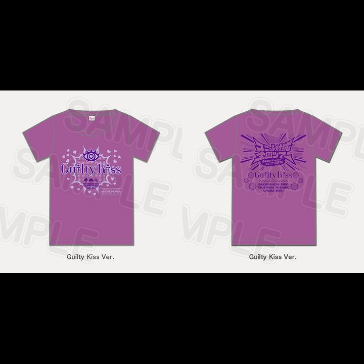 T-Shirt Aqours Club activity LIVE & FAN MEETING 2018 Unit Counter National Tour - Guilty Kiss Ver. 