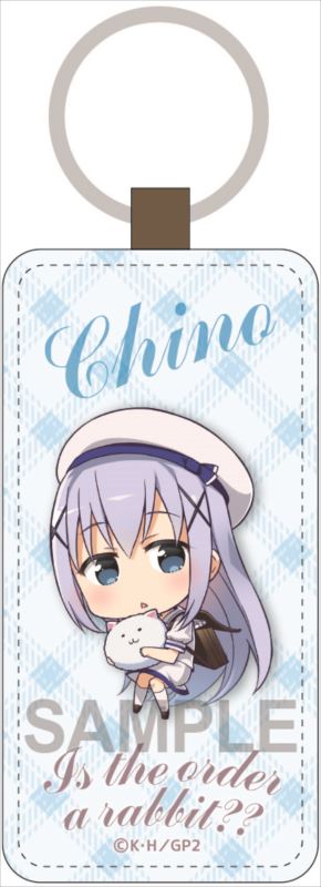 Gochumon wa Usagi Desu Ka?? Leather Key Chain Chino