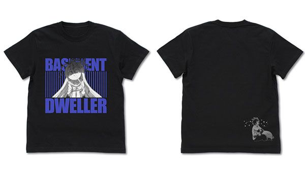 No Game No Life Basement Dweller (Blank) T-shirt Black