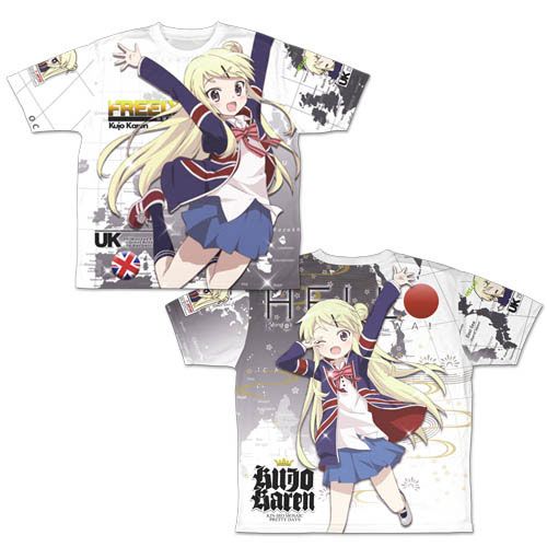 Kin-iro Mosaic Pretty Days Kujo Karen Double-sided Full Graphic T-shirt 