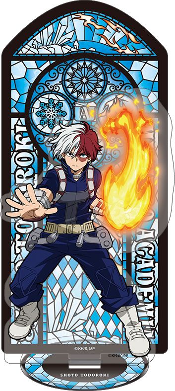 My Hero Academia Stained Glass Style Acrylic Stand Todoroki Shoto ...