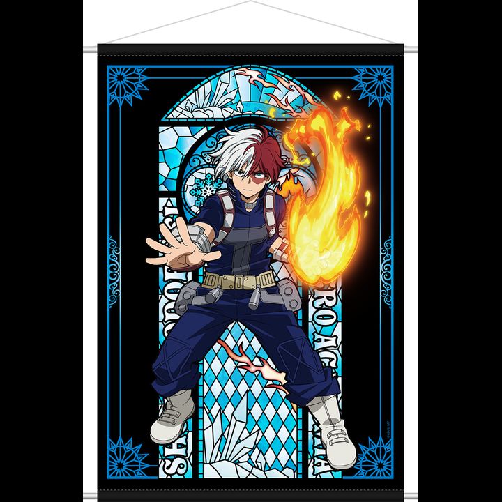 My Hero Academia Stained Glass Style Tapestry Todoroki Shoto | Kyou ...