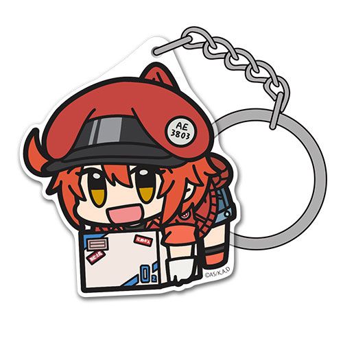 Cells at Work! Red Blood Cell Acrylic Tsumamare Key Chain