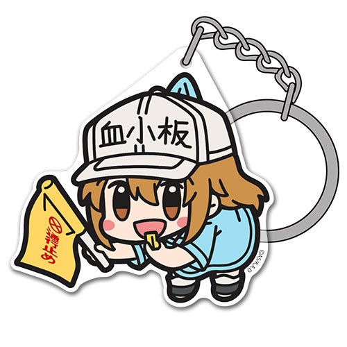 Cells at Work! Platelet Acrylic Tsumamare Key Chain