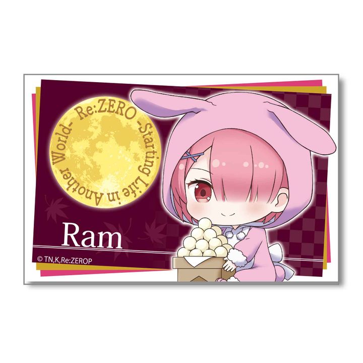 Re:Zero kara Hajimeru Isekai Seikatsu Big Square Can Badge Tsukimi Ver. Ram