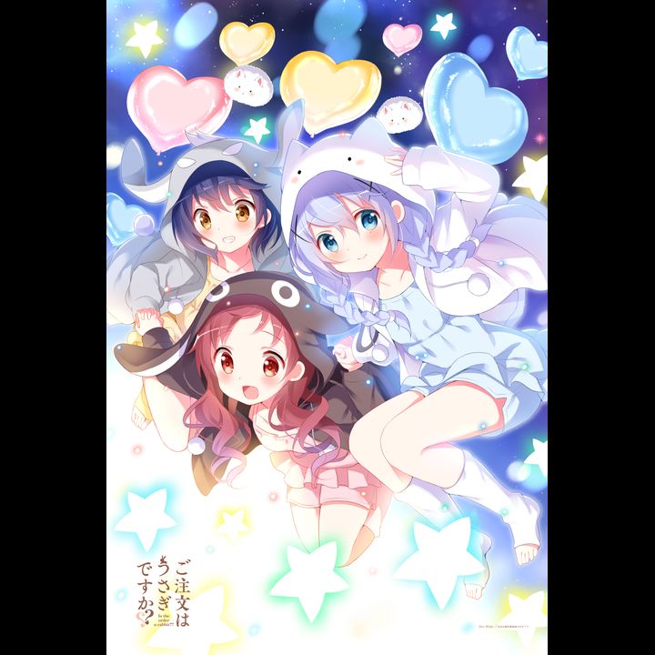 Gochumon wa Usagi Desu Ka?? Fabric Partition Chimame-tai Hoodie