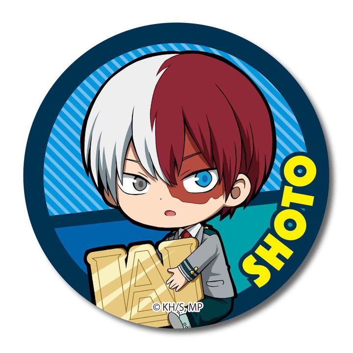 My Hero Academia GyuGyutto Can Badge School Uniform Ver. Todoroki Shoto