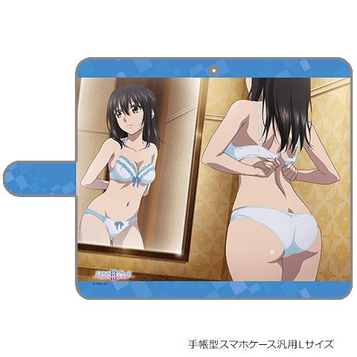 Strike the Blood Book Type Smartphone Case Yukina / Mirror (L Size)