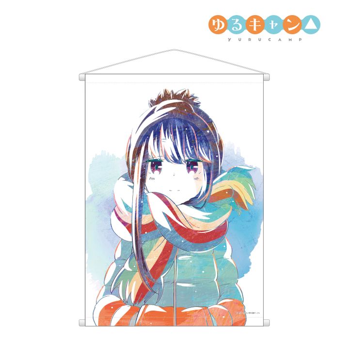 Yurucamp Ani-Art Tapestry Shima Rin