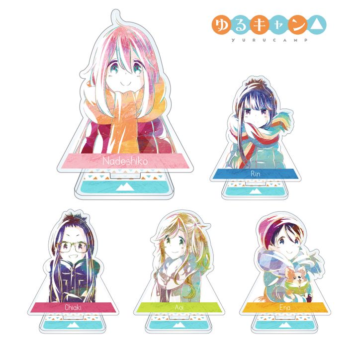 Yurucamp Trading Ani-Art Acrylic Stand [Set of 5]