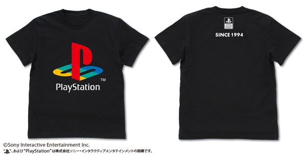Play Station T-shirt Ver. 2 First Generation Play Station Black (Size S, M, L, XL)