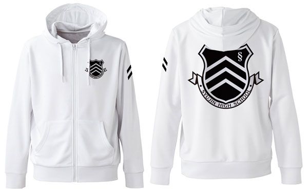 PERSONA5 the Animation Shujin High School Dry Hoodie White