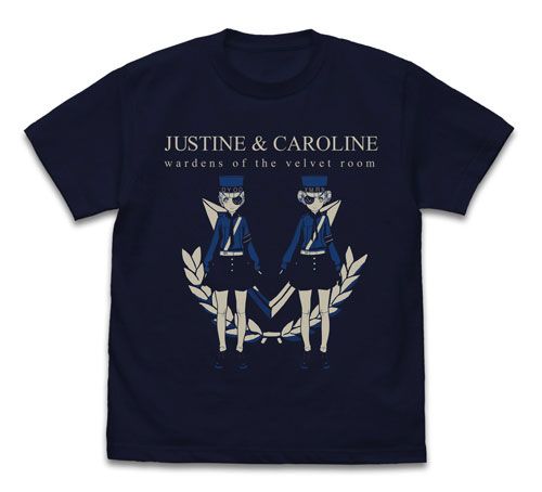 PERSONA5 the Animation Justine & Caroline T-shirt Navy