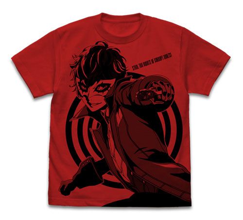 PERSONA5 the Animation Joker All Print T-shirt Red