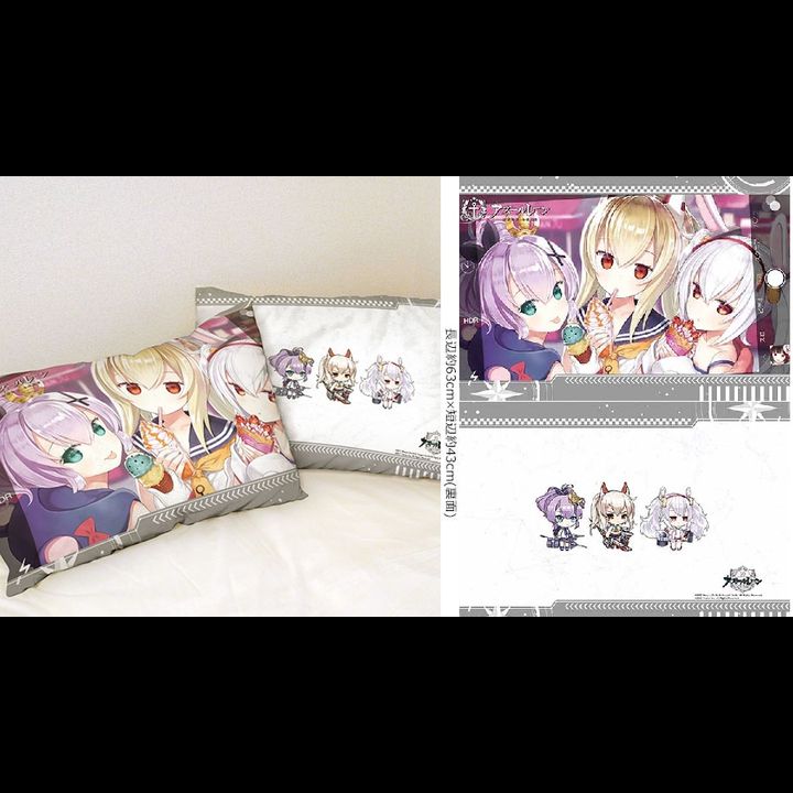 Azur Lane Pillow Cover Javelin & Ayanami & Laffey