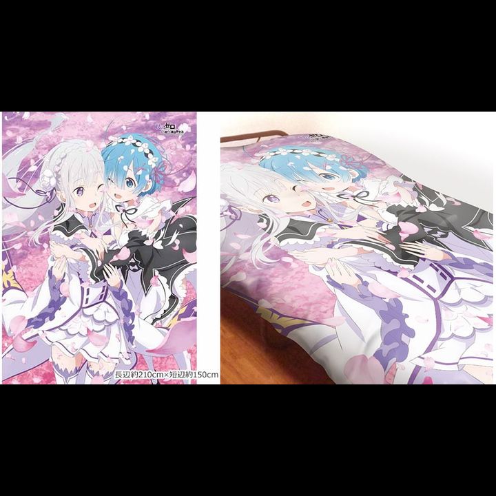 Re:Zero kara Hajimeru Isekai Seikatsu Comforter Cover Emilia & Rem