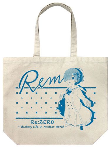 Re:Zero kara Hajimeru Isekai Seikatsu Rem Large Tote Bag School Uniform Ver. Natural