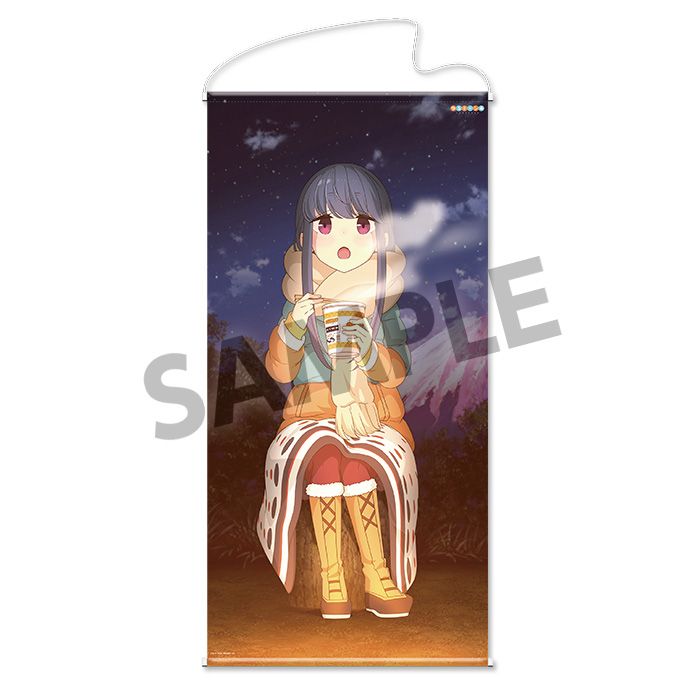 Yurucamp Original Illustration Life-size Tapestry Shima Rin