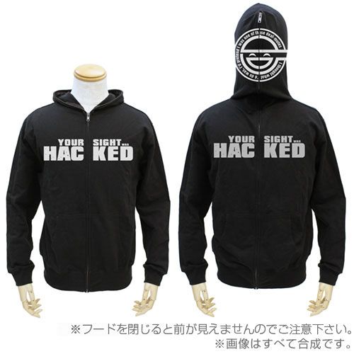 Ghost in the Shell STAND ALONE COMPLEX The Laughing Man Full Zip Hoodie Black