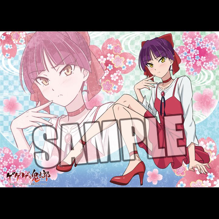 Character Rubber Mat GeGeGe no Kitaro Neko Musume