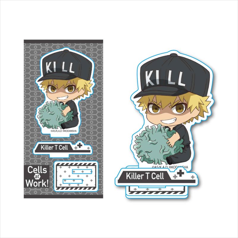 Cells at Work! GyuGyutto Acrylic Figure Killer T Cell