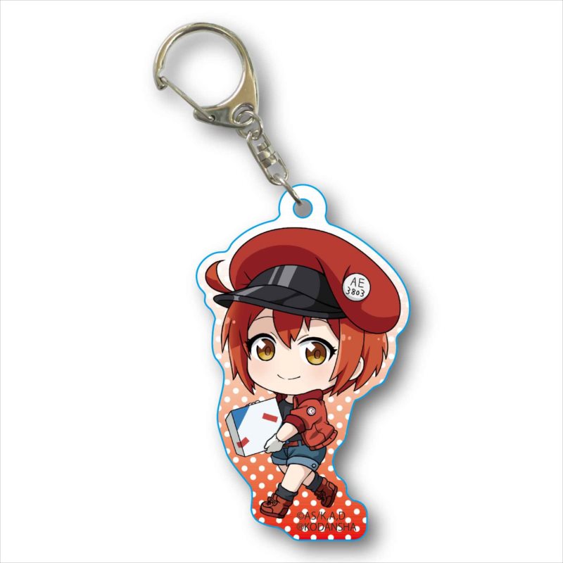Cells at Work! TEKUTOKO Acrylic Key Chain Red Blood Cell
