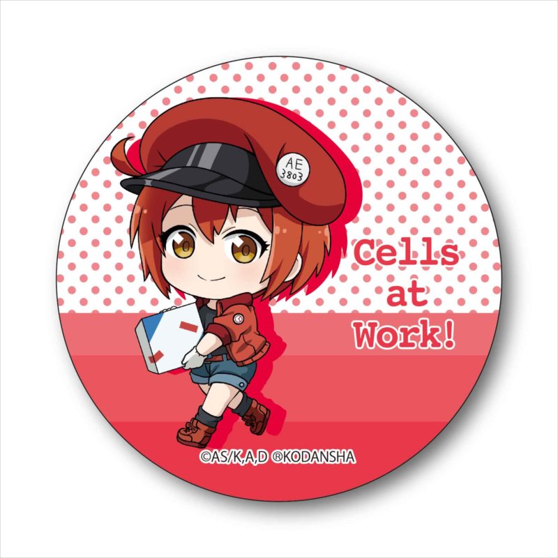 Cells at Work! TEKUTOKO Can Badge Red Blood Cell