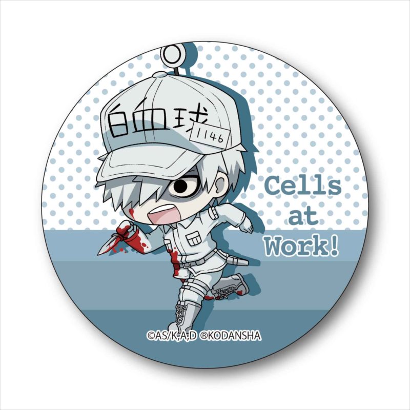 Cells at Work! TEKUTOKO Can Badge White Blood Cell (Neutrophil), Haijo